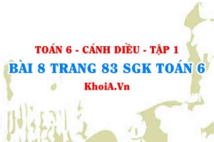 Bài 8 trang 83 SGK Toán 6 tập 1 Cánh Diều